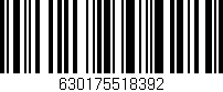 Código de barras (EAN, GTIN, SKU, ISBN): '630175518392'