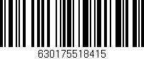 Código de barras (EAN, GTIN, SKU, ISBN): '630175518415'