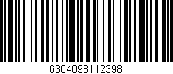 Código de barras (EAN, GTIN, SKU, ISBN): '6304098112398'