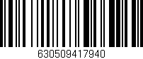 Código de barras (EAN, GTIN, SKU, ISBN): '630509417940'