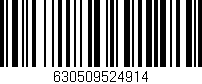 Código de barras (EAN, GTIN, SKU, ISBN): '630509524914'