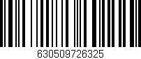 Código de barras (EAN, GTIN, SKU, ISBN): '630509726325'