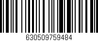 Código de barras (EAN, GTIN, SKU, ISBN): '630509759484'