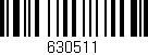 Código de barras (EAN, GTIN, SKU, ISBN): '630511'
