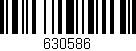 Código de barras (EAN, GTIN, SKU, ISBN): '630586'