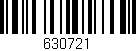 Código de barras (EAN, GTIN, SKU, ISBN): '630721'