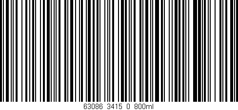 Código de barras (EAN, GTIN, SKU, ISBN): '63086_3415_0_800ml'