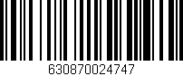 Código de barras (EAN, GTIN, SKU, ISBN): '630870024747'