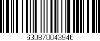 Código de barras (EAN, GTIN, SKU, ISBN): '630870043946'