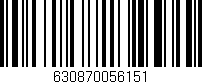 Código de barras (EAN, GTIN, SKU, ISBN): '630870056151'