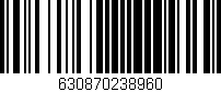 Código de barras (EAN, GTIN, SKU, ISBN): '630870238960'