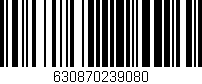 Código de barras (EAN, GTIN, SKU, ISBN): '630870239080'