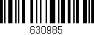 Código de barras (EAN, GTIN, SKU, ISBN): '630985'