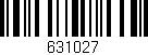 Código de barras (EAN, GTIN, SKU, ISBN): '631027'