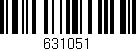Código de barras (EAN, GTIN, SKU, ISBN): '631051'