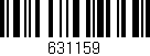 Código de barras (EAN, GTIN, SKU, ISBN): '631159'