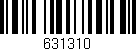 Código de barras (EAN, GTIN, SKU, ISBN): '631310'
