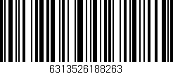 Código de barras (EAN, GTIN, SKU, ISBN): '6313526188263'
