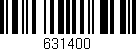 Código de barras (EAN, GTIN, SKU, ISBN): '631400'