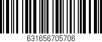 Código de barras (EAN, GTIN, SKU, ISBN): '631656705706'