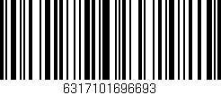 Código de barras (EAN, GTIN, SKU, ISBN): '6317101696693'