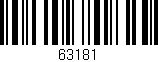 Código de barras (EAN, GTIN, SKU, ISBN): '63181'