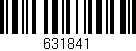 Código de barras (EAN, GTIN, SKU, ISBN): '631841'