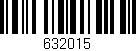 Código de barras (EAN, GTIN, SKU, ISBN): '632015'
