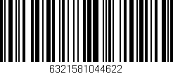 Código de barras (EAN, GTIN, SKU, ISBN): '6321581044622'