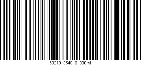 Código de barras (EAN, GTIN, SKU, ISBN): '63218_3548_0_800ml'