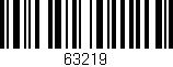 Código de barras (EAN, GTIN, SKU, ISBN): '63219'