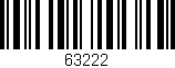Código de barras (EAN, GTIN, SKU, ISBN): '63222'