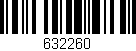 Código de barras (EAN, GTIN, SKU, ISBN): '632260'