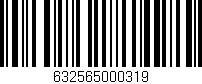 Código de barras (EAN, GTIN, SKU, ISBN): '632565000319'