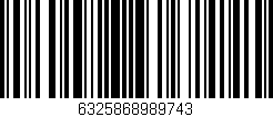 Código de barras (EAN, GTIN, SKU, ISBN): '6325868989743'