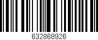 Código de barras (EAN, GTIN, SKU, ISBN): '632868926'