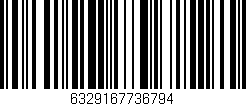Código de barras (EAN, GTIN, SKU, ISBN): '6329167736794'