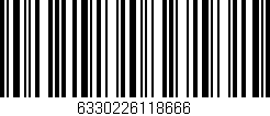 Código de barras (EAN, GTIN, SKU, ISBN): '6330226118666'