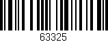 Código de barras (EAN, GTIN, SKU, ISBN): '63325'