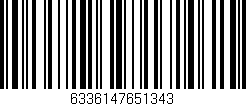 Código de barras (EAN, GTIN, SKU, ISBN): '6336147651343'