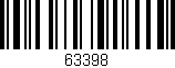 Código de barras (EAN, GTIN, SKU, ISBN): '63398'