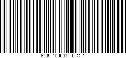 Código de barras (EAN, GTIN, SKU, ISBN): '6339_1000097_0_C/1'