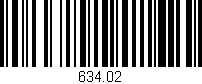 Código de barras (EAN, GTIN, SKU, ISBN): '634.02'