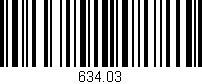 Código de barras (EAN, GTIN, SKU, ISBN): '634.03'