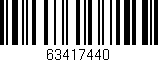 Código de barras (EAN, GTIN, SKU, ISBN): '63417440'