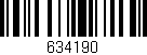 Código de barras (EAN, GTIN, SKU, ISBN): '634190'
