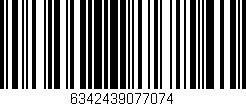Código de barras (EAN, GTIN, SKU, ISBN): '6342439077074'