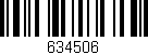 Código de barras (EAN, GTIN, SKU, ISBN): '634506'