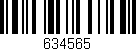 Código de barras (EAN, GTIN, SKU, ISBN): '634565'