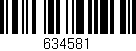 Código de barras (EAN, GTIN, SKU, ISBN): '634581'